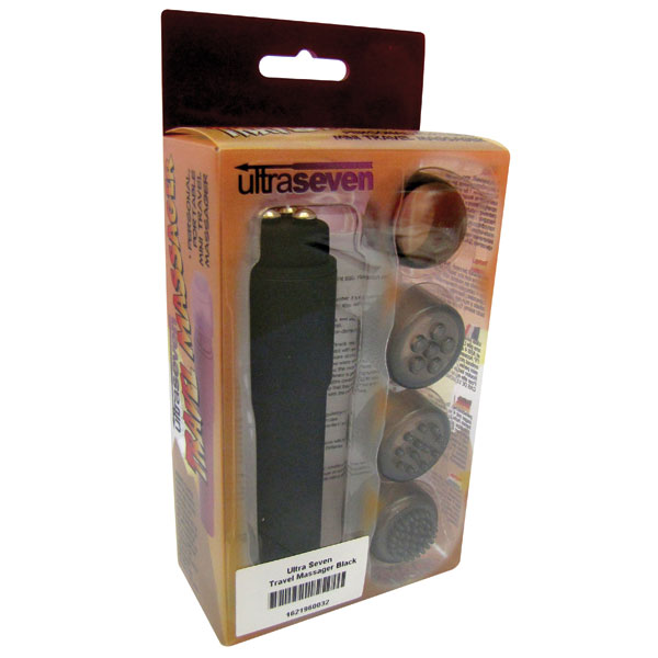 Ultra Seven Travel Massager Pocket Rocket Black