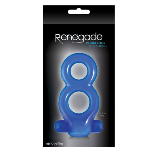 Renegade Vibrating Men's Ring Blue